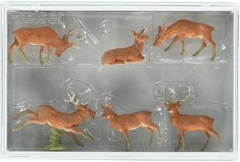Preiser 10179 Stags & Does Package6 HO Model Figure