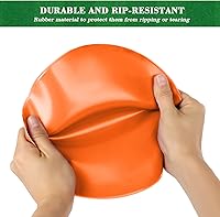 Vista 4 de Poly Spots - Marcadores de puntos planos de 4 o 9 pulgadas para entrenamiento de gimnasio/PE, danza, 12/18/24 piezas de puntos de goma