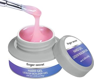 False Nail Gels 30g 1oz - Hard Gel for Nails Kit UV Builder Gel for Nails - Nail Hard Gel - Professional Nails Supplies Hard Gel for Nails (Pink, 1oz)