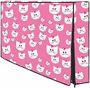 WACKY 50 Inch Smart LED TV Cover PVC Waterproof Printed With Transparent Polythene Layer Compatible for Sony, Mi, Kodak and Samsang Smart LED TV - LED_50-PinCat_P1 gallery image