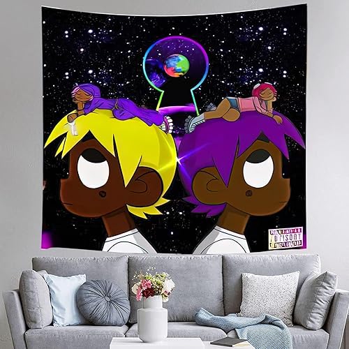 Miniatura 2 de Rsefly Uzi - Tapiz de rapero, tapiz de rapero, tapiz de rap, cubierta de álbum de música, póster para dormitorio, hip hop, tapices colgantes de