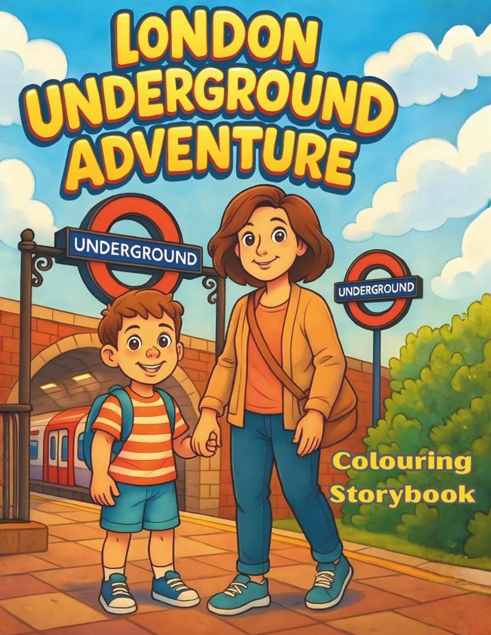 London Underground Adventure: Colouring Storybook (Ages 5–10) | A Story of Courage and Confidence to Read, Learn and Colour.