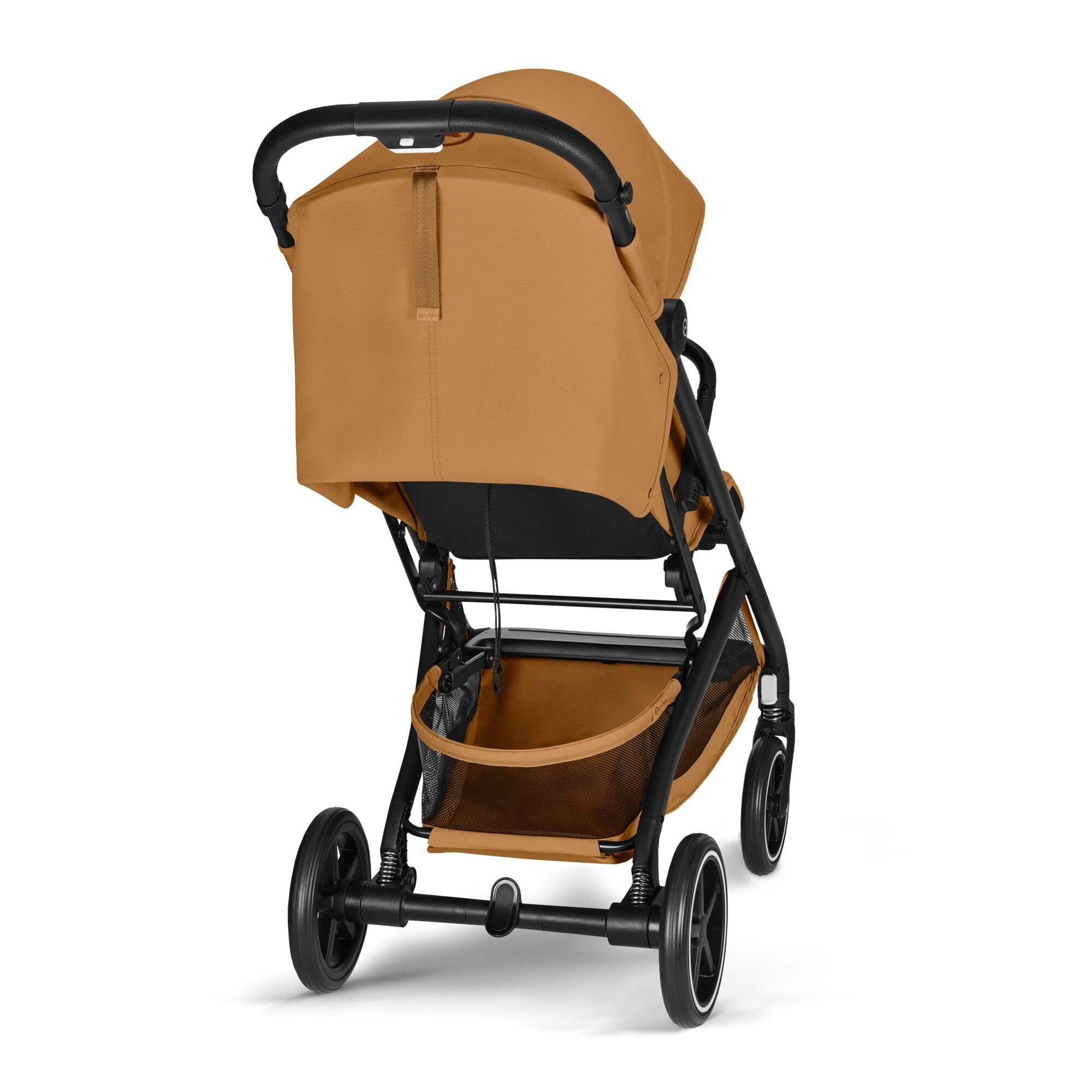 CYBEX Gold Wózek dziecięcy BEEZY z ergonomiczną pozycją leżącą, Od urodzenia do ok. 4 lat (maks. 22 kg), Kompaktowe składanie, Jednoręczny system pasów, Cinnamon Yellow