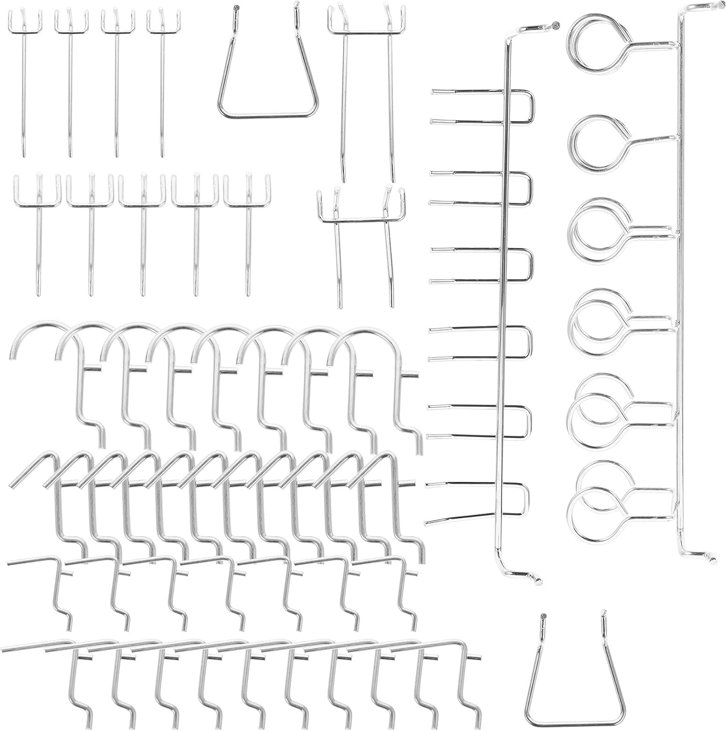 Multi-Purpose Metal Hooks Set Household Utility Hooks for Hanging Clothes and Accessories for Home Organization and Storage