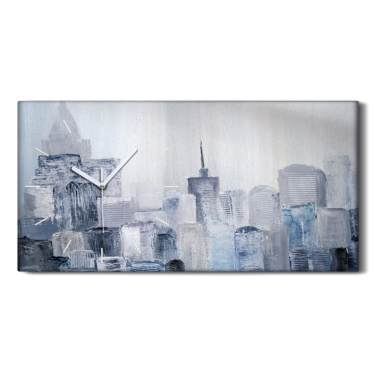 Horloge sur Toile Abstrait City Building pour la décoration de la chambre