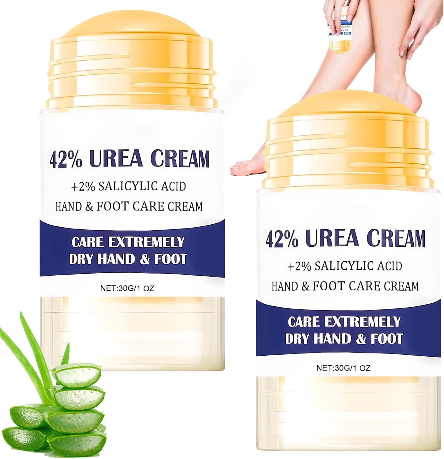 2 Stuks Hydraterende en Anti-Kloof Voetcrème, Voetcrème Droge Voeten, Update Hydraterende en Anti-Kloof Voetcrème, Voetverzorgingscrèmes Verlichten Droogheid en Kloven