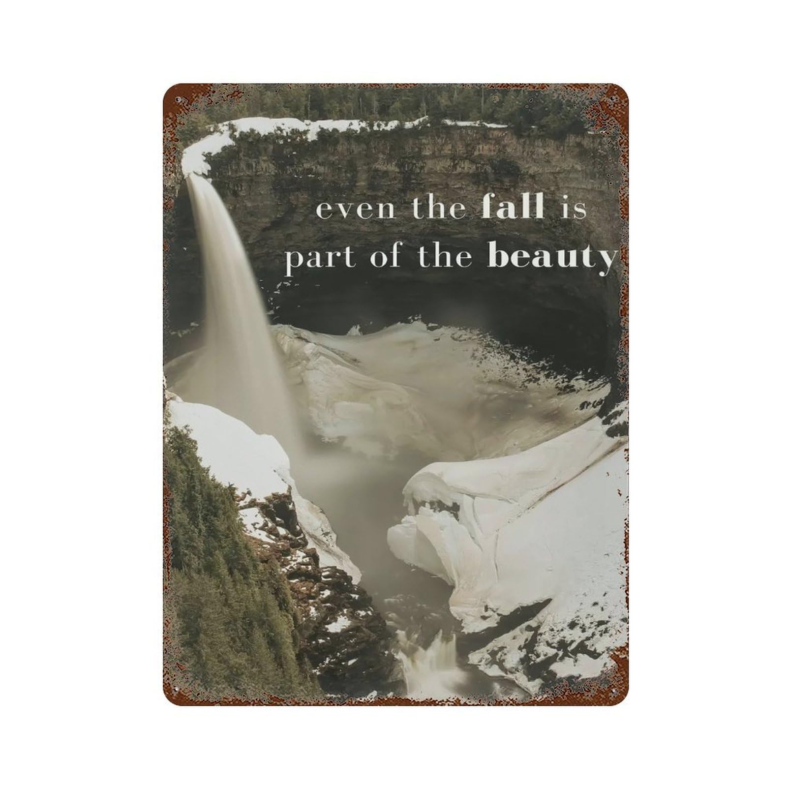 xiaoxiaoshen Autumn Is Beauty Affirmation Wall Decor Art Metal Tin Poster Modern Home Decor Art Home Bar Shop Decorations Vintage Sign 40x30cm