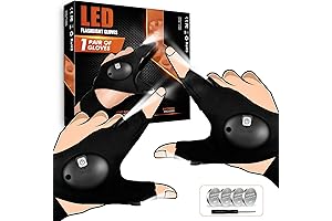 Let's GoSt Lighted Gloves, Valentine's Day LED Flashlight Gloves, Stocking Stuffers Camping...