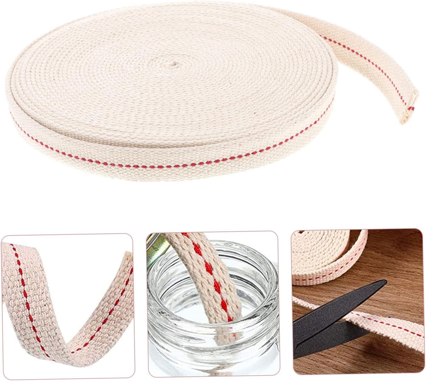 10m Cotton Wicks for Oil Lamps Cuttable for Kerosene Lanterns