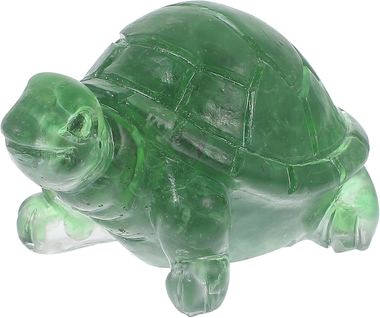Natural Crystal Turtle Statue Small Green Desktop Decor Figurine