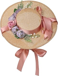 Victorian Hat Girls Women Tea Party Sun Hat Small