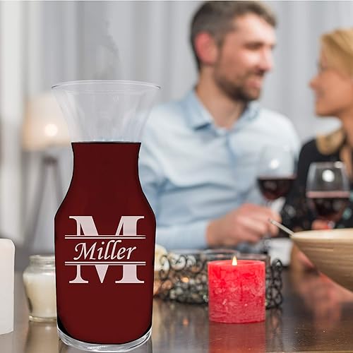 Miniatura 6 de My Personal Memories Jarra de vino personalizada (jarra pequeña con capacidad para 21.5 onzas)