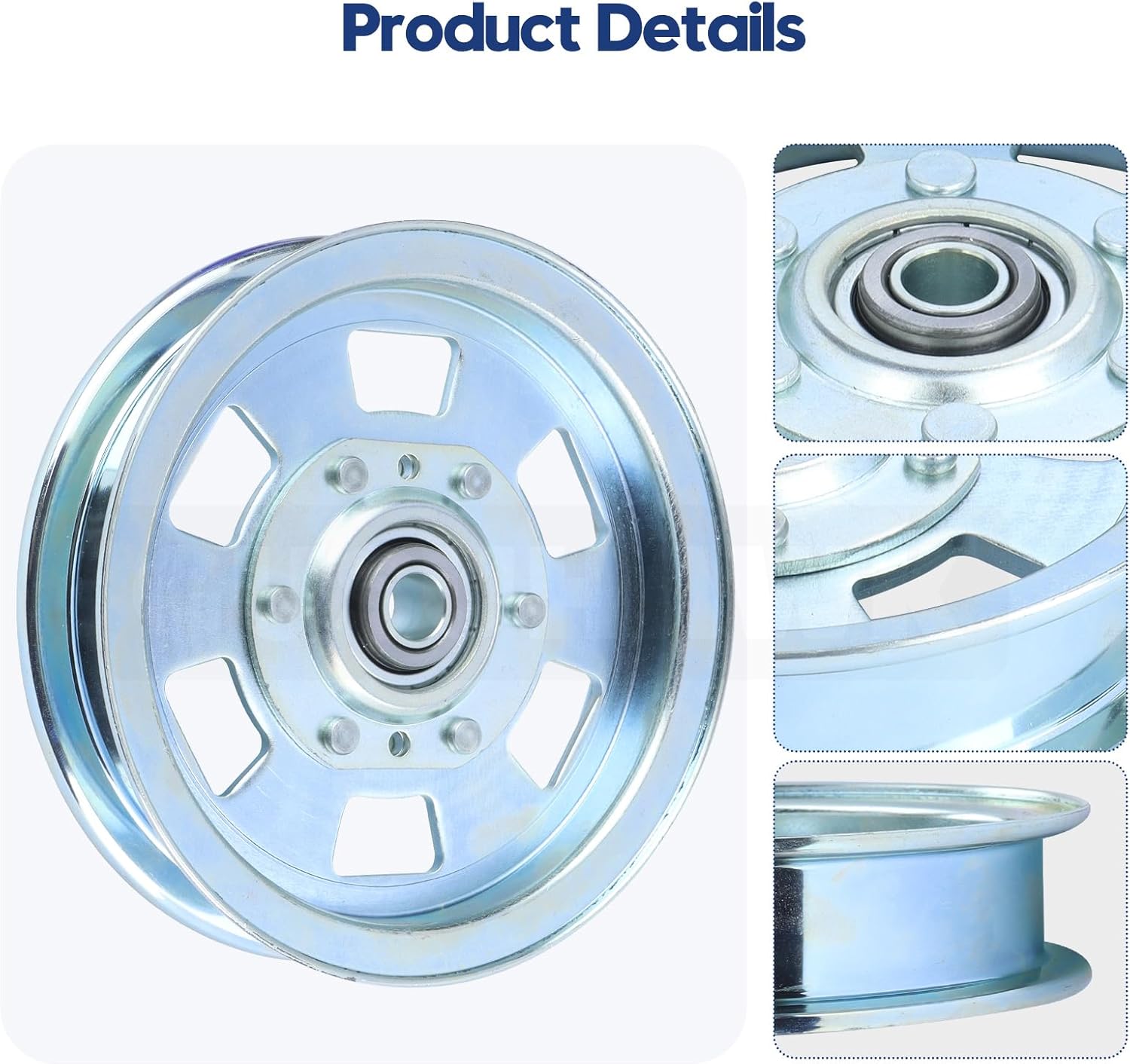 3 Pack 033-7201-00-5 3/4 Idler Pulley Replaces Bad Boy 033-7201-25 Idler Pulley Bad Boy 033-2000-00, 033-8000-00, Rotary 15422 for Bad Boy MZ Magnum 48", 54", ZT Elite 48", 54", 60" Decks