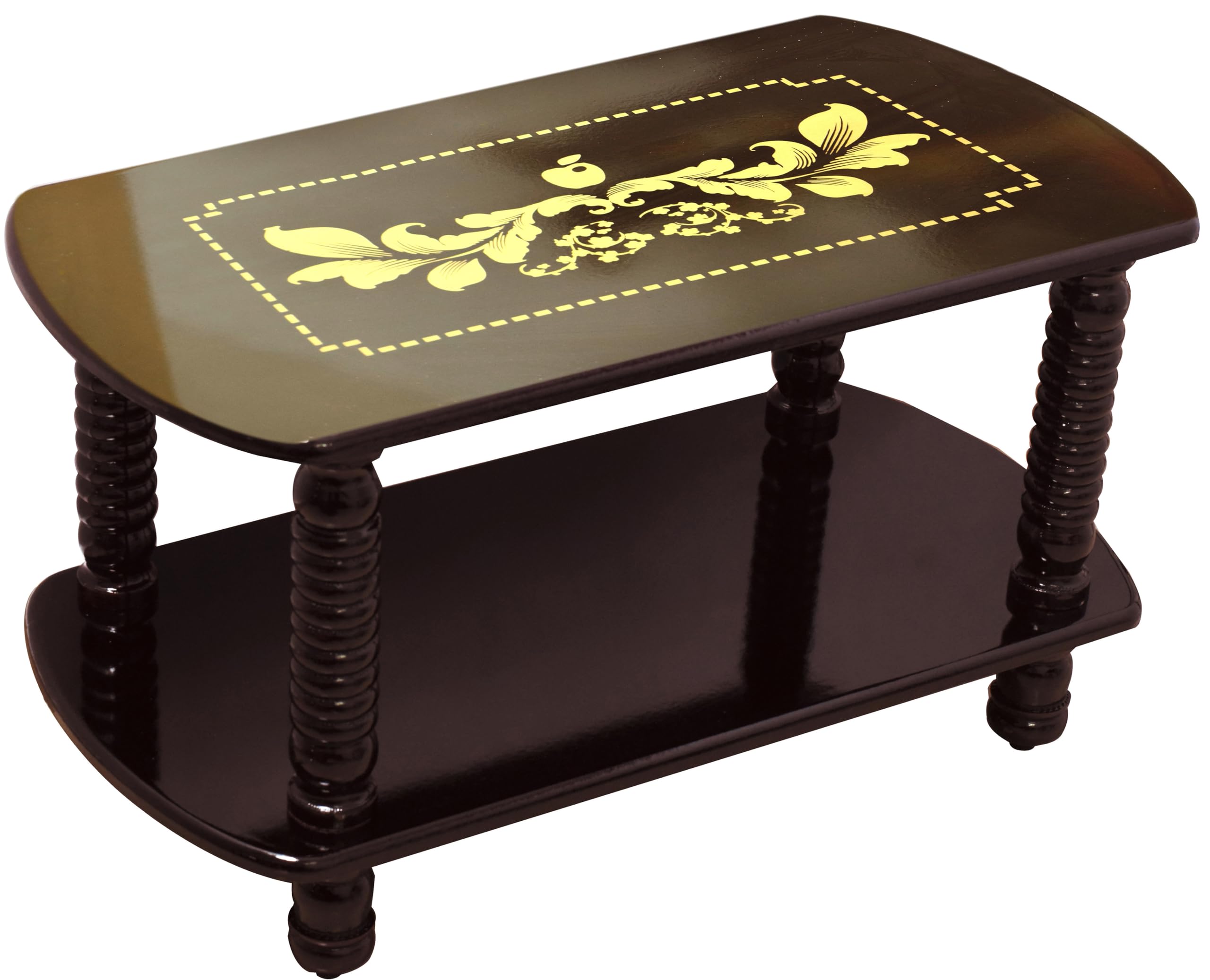 WOOD NIX Rectangle Coffee Table | Tea Table for Living Room | 2-Tier Wooden Farmhouse Center Table with Storage | Open Shelf for Living Room-picture-26