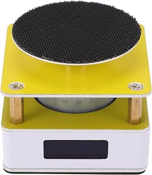 Cryfokt 10000 RPM Disc Sander, Electric Small Sanding Disc Machine with 2 Sandpapers 4 Speed Adjustable, DIY Benchtop Sanding Polishing Grinding Machine for Wood, Metal, Stone