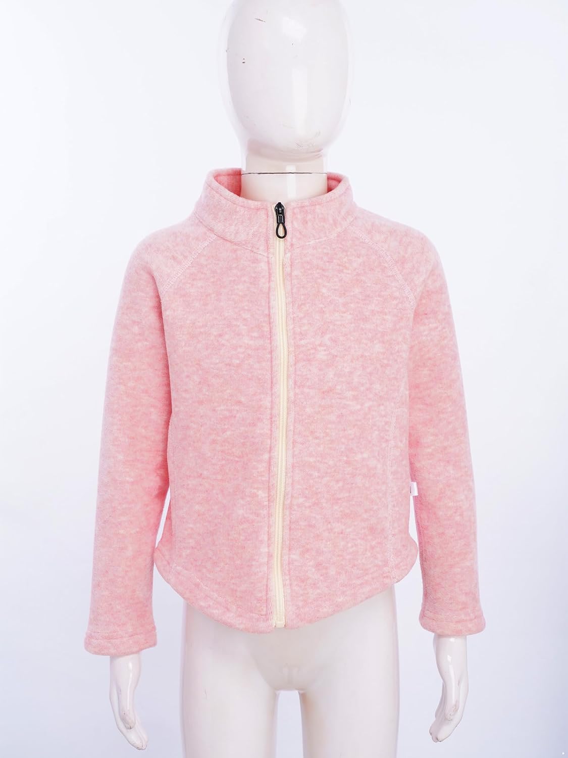 JEYPINMI Youth Girls Thicken Padded Coat Casual Daily Wear Full-Zip Fleece Jacket Warm Outerwear for School Outdoor