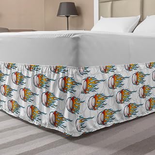 Lunarable Baseball Bedskirt Continuous Flying Lahore, Karachi - Pakistan