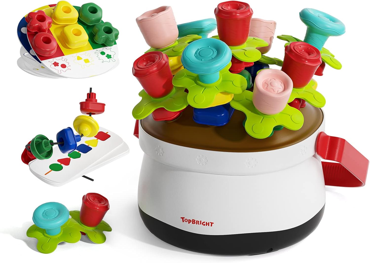 TOP BRIGHT Flower Garden Building Toys for Girls Age 3 4 5