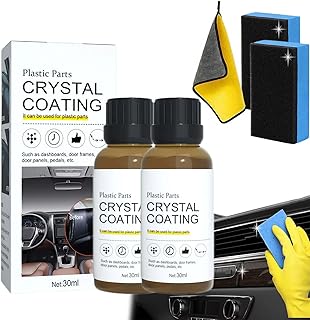 Cristal Coating para Plástico Del Carro, Crystal Coating for Car, Plastic Parts Crystal Coating, Crystal Coating for Car Plastic Parts (2Pcs)