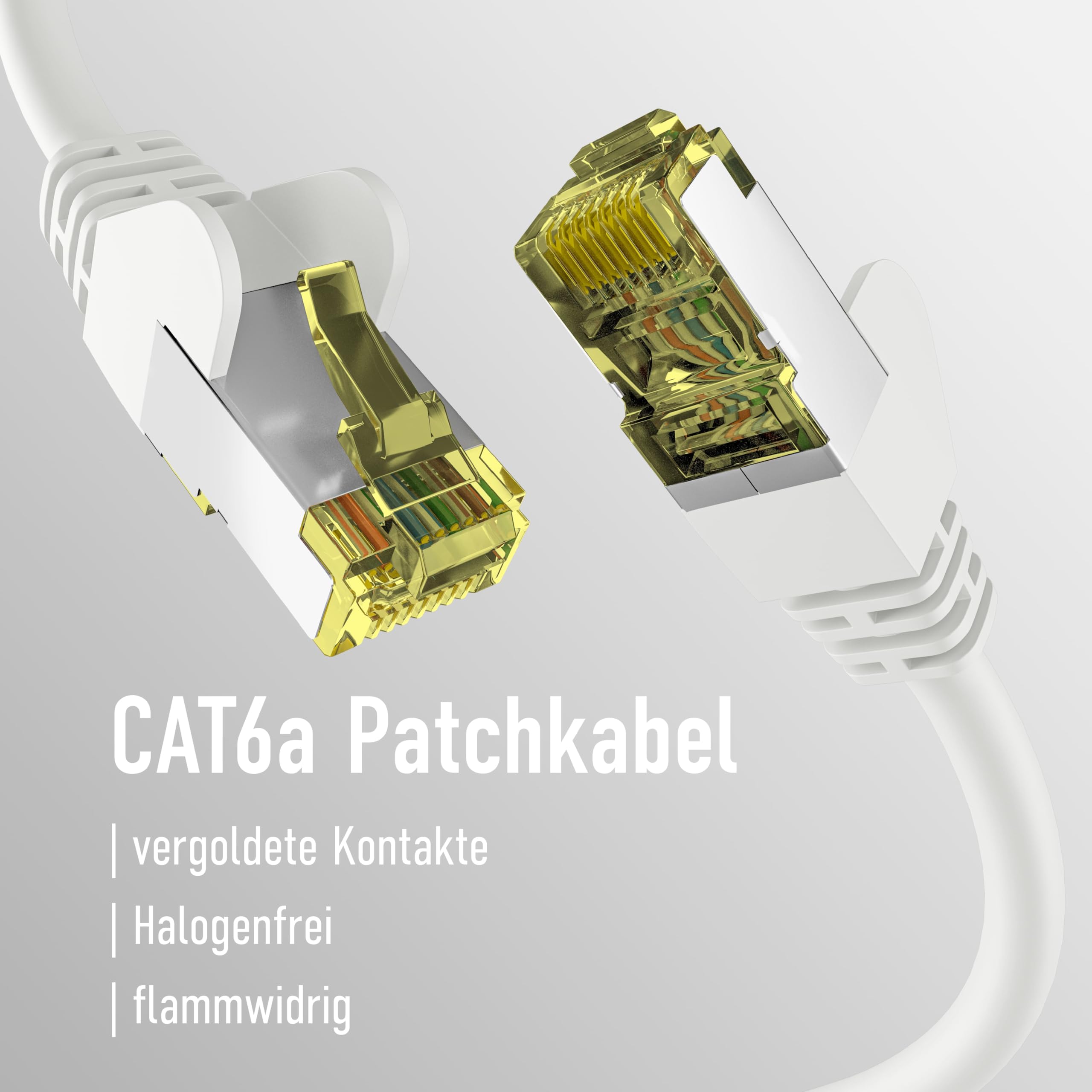 EFB-Elektronik CAT6a biały 25 m kabel krosowy S/FTP PIMF