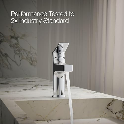 Miniatura 23 de Kohler K-74013-4-BN - Grifos para lavabo de baño, control único, níquel cepillado vibrante Vibrant Brushed Nickel,Cromo pulido,Latón cepillado