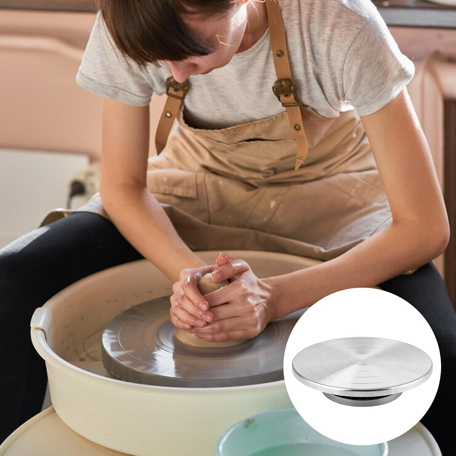 Craft Clay Piatto Girevole per Ceramica | Rotazione a 360° e Non Slip per Ceramiche, Figure di Argilla e Artigianato