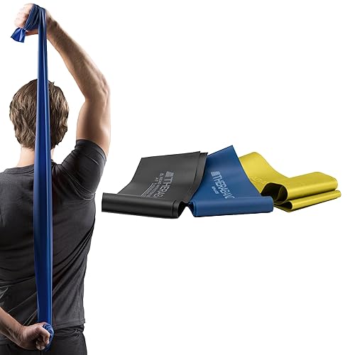 Miniatura 8 de THERABAND Resistance Bands Set Professional Non-Latex Elastic Band for Upper  Lower Body Exercise Strength Training Without Weights Physical Therapy