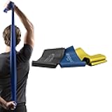 THERABAND Resistance Bands Set, Professional Elastic Band For Upper & Lower Body Exercise, Strength Training without Weights, Physical Therapy, & Pilates, Yellow & Blue & Black, Advanced