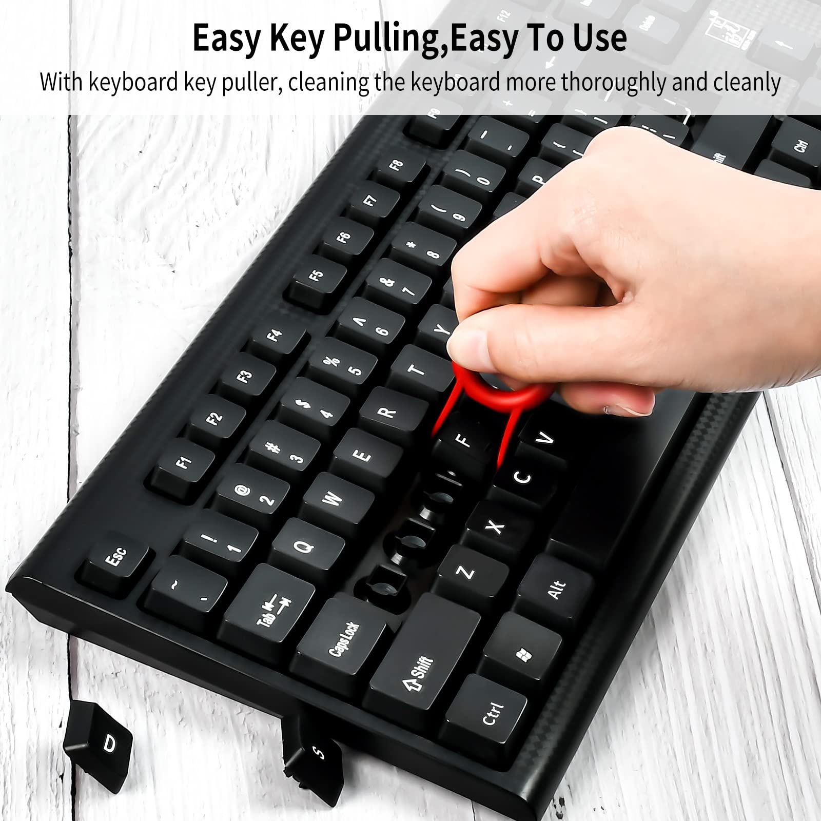 Spazzola Pulizia Tastiera 5 In 1 KATELUO - Kit Per Pulire Tastiera, Auricolari E Dispositivi Elettronici - Foto 4