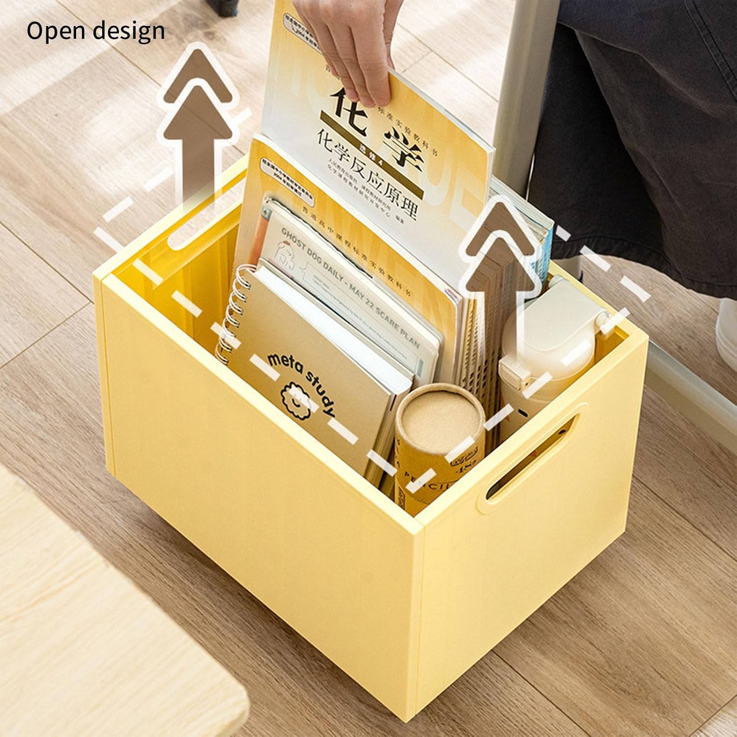 Stackable Storage Container with Smooth Ideal for Bedroom Living Room Toy Planner with