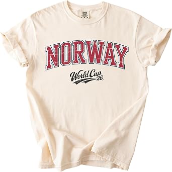 Norway Soccer Cup 2026 Garment-Dyed T-Shirt, Vintage Soccer Fan Graphic Tee, Game Day Shirt for Men Women