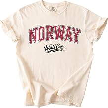 Norway Soccer Cup 2026 Garment-Dyed T-Shirt, Vintage Soccer Fan Graphic Tee, Game Day Shirt for Men Women