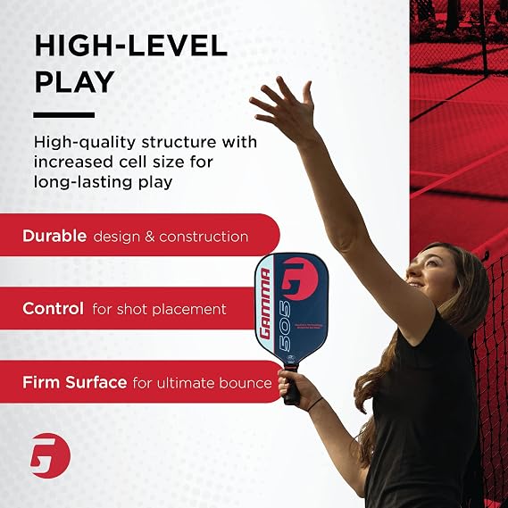 GAMMA Sports NeuCore Pickleball Paddle, Textured Graphite, Power Surface, Comfotable Grip