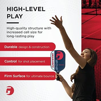 GAMMA Sports NeuCore Pickleball Paddle, Textured Graphite, Power Surface, Comfotable Grip
