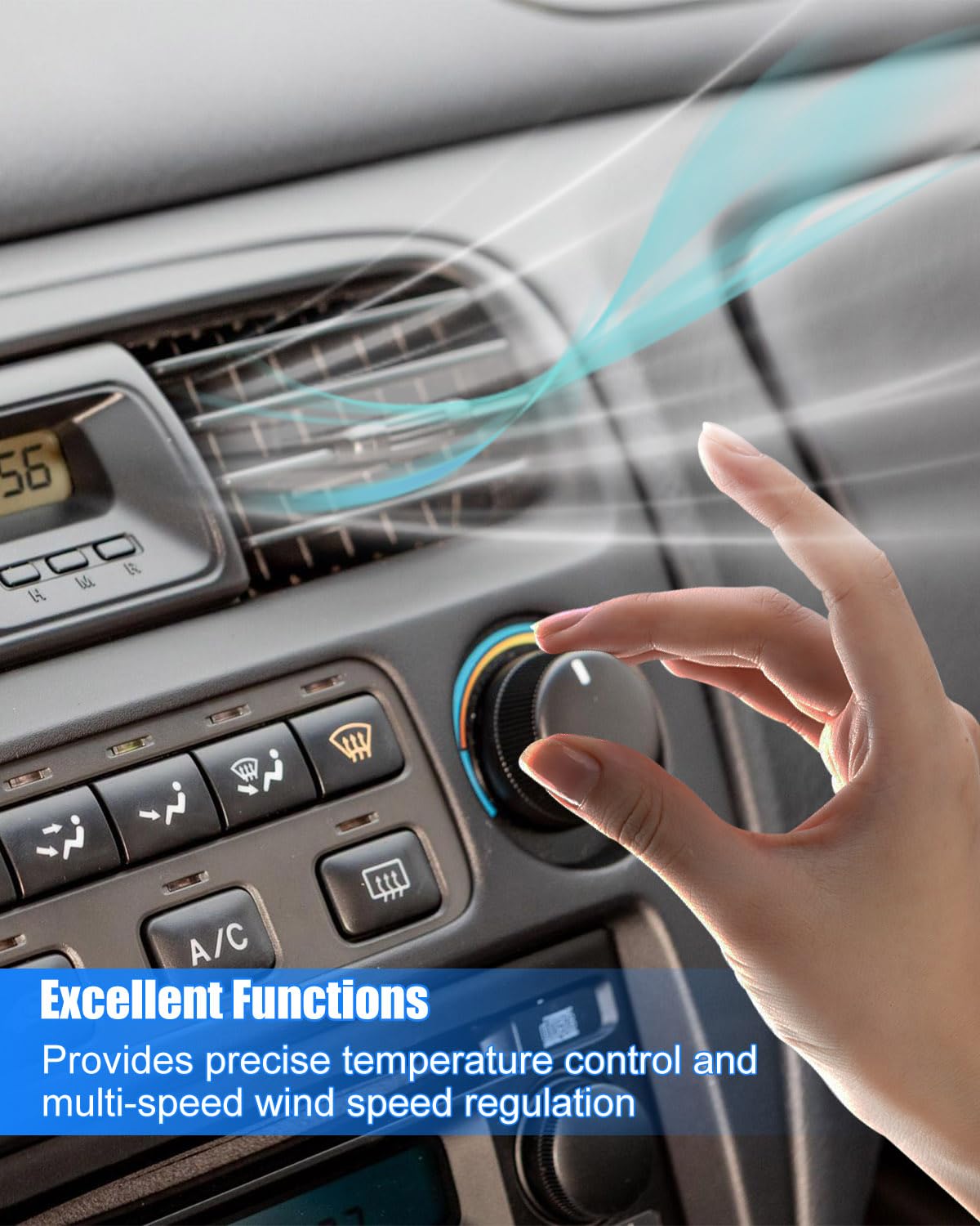 A/C Heater Climate Control Switch Panel Module Compatible with Honda Accord 1998-2000 Odyssey 1998-2004, Replaces 79600-S84-A01ZA Climate Temp Control Unit