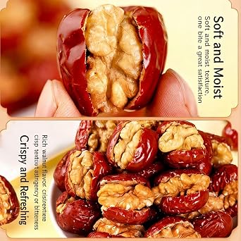Whole Jujube Dates Stuffed with Walnuts 17.6 oz (500g)