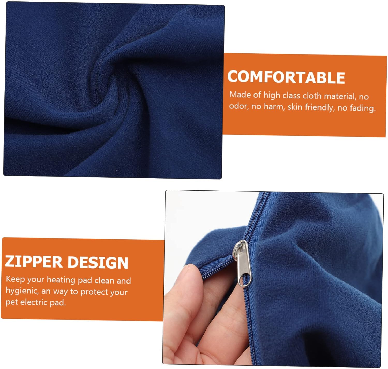 YARNOW Pet Heating Pad Cover Electric Warming Mat Protector for Small Dogs Cats Indoor Heated Blanket Sleeve 19.68X19.68X0.39 Inches Water and Scratch Resistant