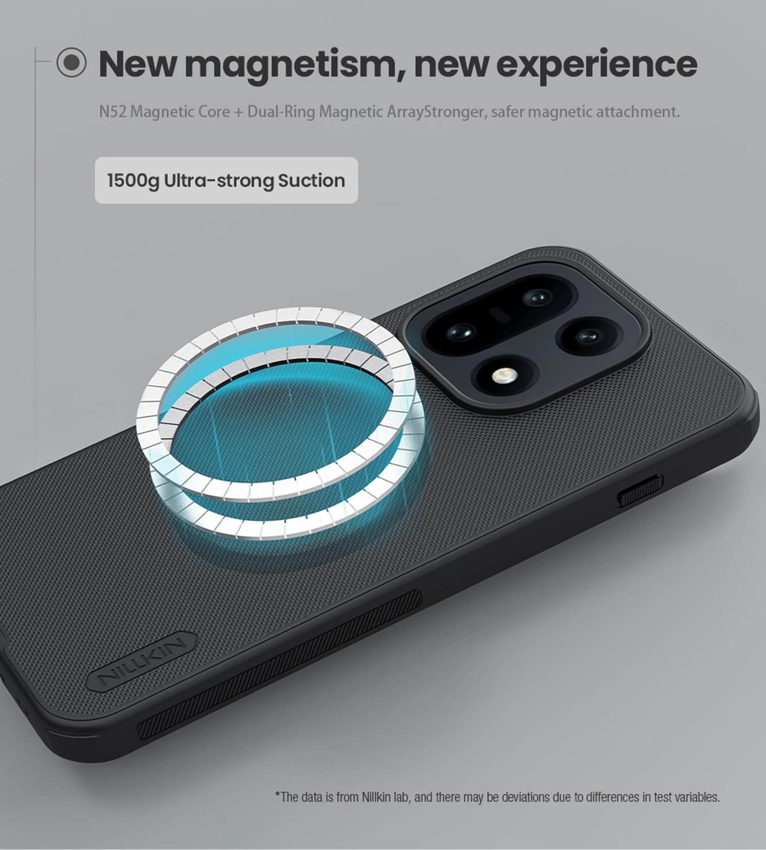 COQUE Funda para OnePlus 15 Super Frosted Shield Pro Estuche Magnético para OnePlus 15 Sujeción Magnética Invisible-Negro
