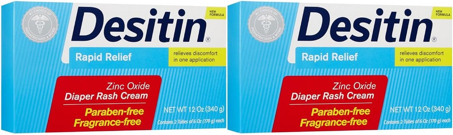 Desitin Creamy Diaper Rash Cream- 6 oz(Pack of 4)