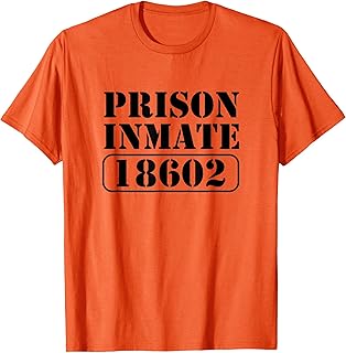 Prisoner Costume Prison Inmate County Jail Halloween T-Shirt