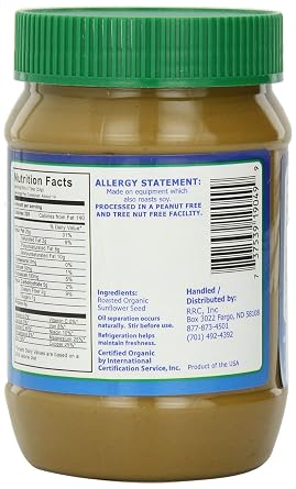 SunButter Sunflower Butter, Delicious, Organic Alternative to Peanut Butter, 16 ounce plastic jars, Pack of 3