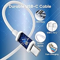 Vista 7 de Cargador para iPhone 17 16 15 cable de carga rápida de 10 pies, bloque de cargador USB C de 30 W para i Phone 15 16 16e 17 Air Plus Pro Max/iPad