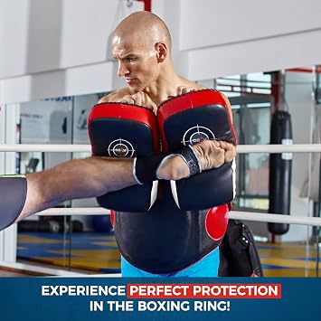 Defy Sports Leather Thai Pads - Strike Curved Karate Pads with Double Layered Buckle Straps - Perfect for Boxing, Karate & MMA Training - Durable & Lightweight Kicking Pads (1 Per Pack)