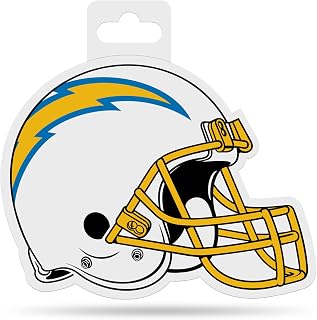 Rico Industries NFL Football Los Angeles Chargers 4.75" x 5" Shape Cut Helmet Decal