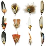 12Pcs Hat Feathers for Cowboy Hats, Small Feathers for Hats, Natural Assorted Feathers Cowboy Hat Feather, Colorful Craft Feathers Hat Feathers for DIY Craft Accessories Decorations (12 Style)