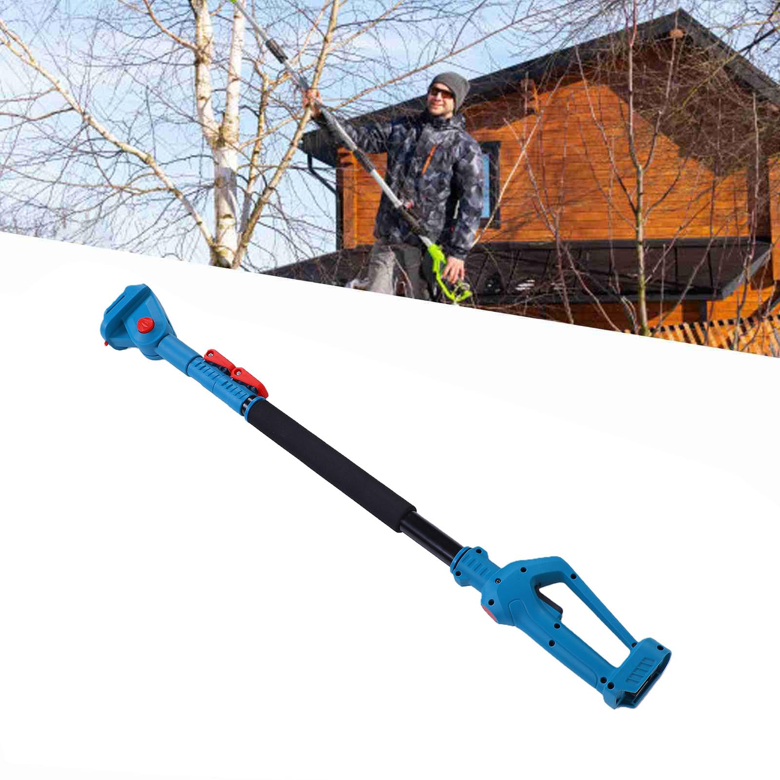 Palo extensor para tijeras de podar inalámbricas – Mango telescópico ajustable para podadoras eléctricas y motosierras – 1,5 metros (4,92 pies) Ligero, con agarre antideslizante