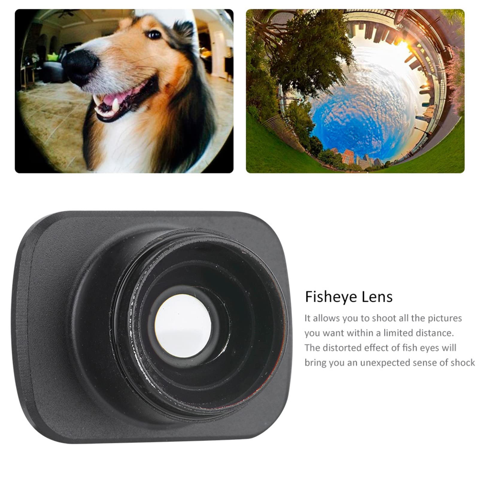 LICAEVEY Set di Obiettivi per Fotocamera, Grandangolo Macro Fisheye 10X | Vetro Ottico, Piante Insetti da Vicino, Paesaggi Stradali, 1a e 2a Generazione, Filtro