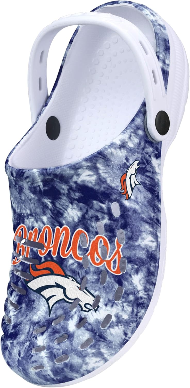 Denver Broncos NFL Womens Cloudie Clog with Strap