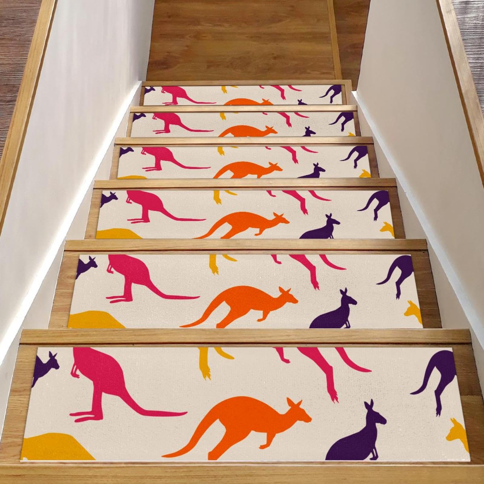 Tapis d'escalier antidérapants de qualité supérieure 76 x 20 cm