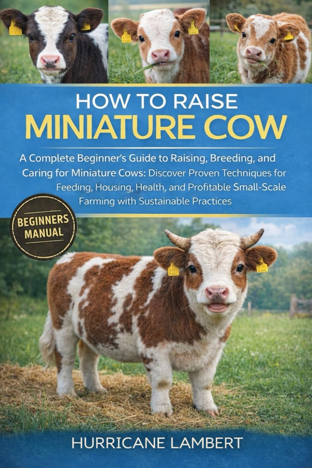 HOW TO RAISE MINIATURE COW: A Complete Beginner’s Guide to Raising, Breeding, and Caring for Miniature Cows: Discover Proven Techniques for Feeding, ... Farming with Sustainable Practices